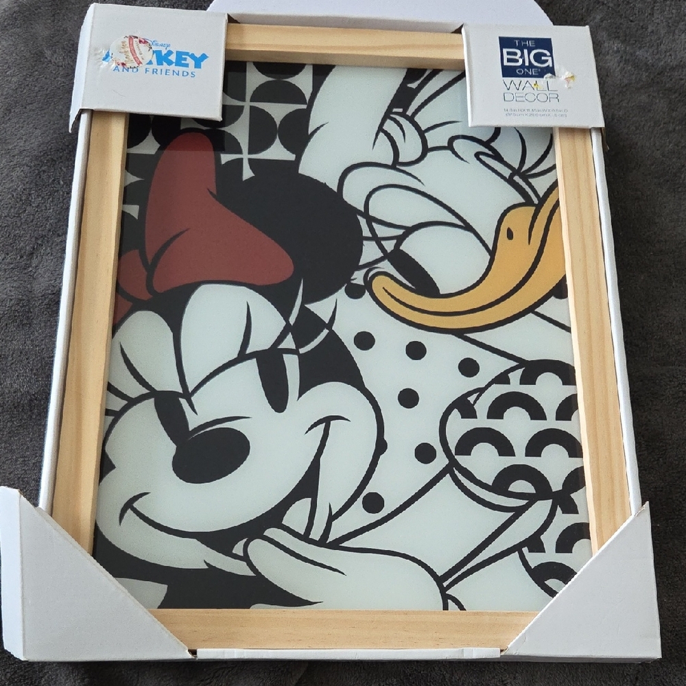 Disney Minnie and Donald Wall Art - Black, White, Red